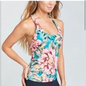Show Me Your Mumu Mumu Moves Venus Watercolor Floral Racerback Tank Size Small